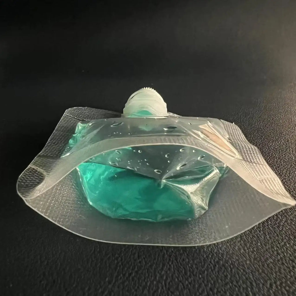 10Pcs 0.86Dia Stand Up Plastic Drink Bag Packaging Spout Pouch DIY Beverage Liquid Juice Milk Coffee Camping Outdoor Storage