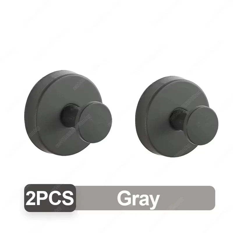 Suction Cup Hook Stainless Steel Punch-free Hooks Waterproof Wall Mount Strong Adsorption Hooks Reusable Kitchen Bathroom Hook