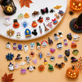 3D Simulated Creative Halloween Series Resin Nail Art Decorations Random Mixed Ghost Pumpkin Tombstone Cat Nail Charms DIY Nails