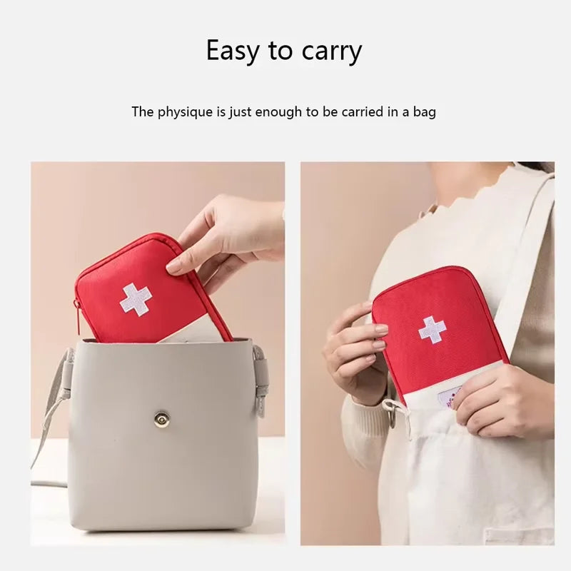 Travel Medicine Bag Pill Storage Pouch Outdoor Essentials Emergency Survival Bag Mini First-aid Kit Portable Home Storage Bag