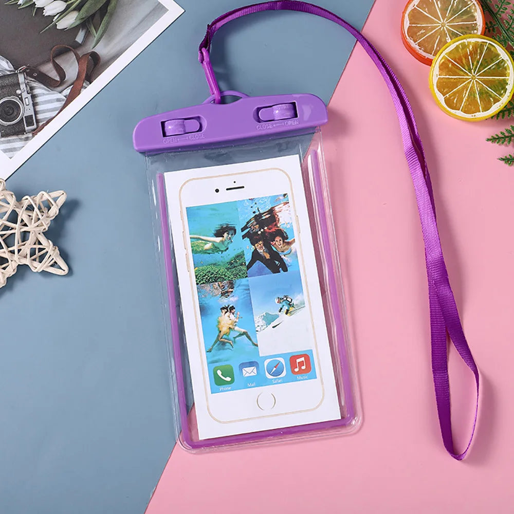 Waterproof Phone Case Swimming Water Proof Bag Universal Underwater Protector Pouch Cover For iPhone Samsung Below 6.7" Phone