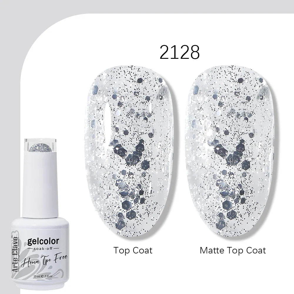 Arte Clavo HEMA TPO FREE 15ml UV LED Gel Nail Polish Soak Off Semi Permanent Daily Wear Universal Color For All Seasons Manicure