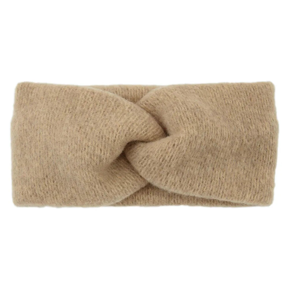 Winter Warm Cross Knot Headbands For Women knitting Elastic Hair Bands Turban Woolen Warm Crochet Headband Hair Accessories