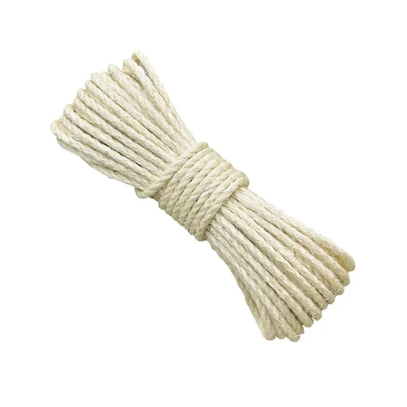 Natural Sisal Rope for Cat Tree Cat Scratching Post Replacemen Rope Sisal for Protect Sofa Cats Scratcher Rope Scraper Cats Toy