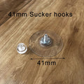 5/10Pcs Suction Cup Hooks with Screw Nut 40 mm Clear Sucker Pads Strong Adhesive Suction Holder for Car Glass Bathroom Wall Door