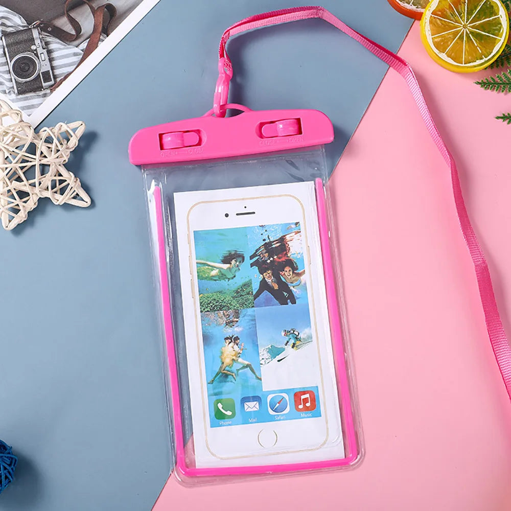 Waterproof Phone Case Swimming Water Proof Bag Universal Underwater Protector Pouch Cover For iPhone Samsung Below 6.7" Phone