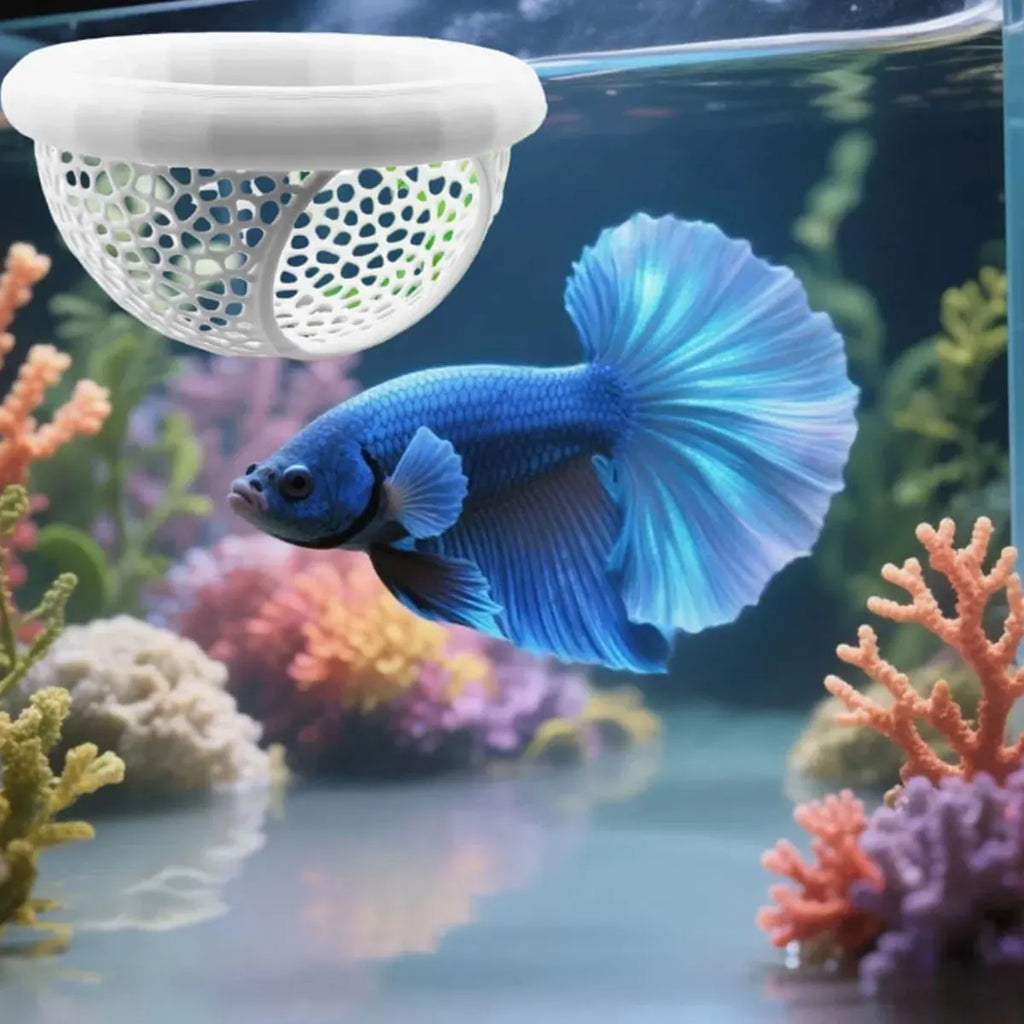 1 Pc Betta Fish Hammock Aquatic Tank Floating Hammock Provides A Safe Resting Place For Betta Fish, Shrimp And Small Creatures.