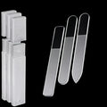 3pcs Set of Nano-glass File Polished Strip Nail File Box Transparent Manicure Trim Strip Manicure Tools