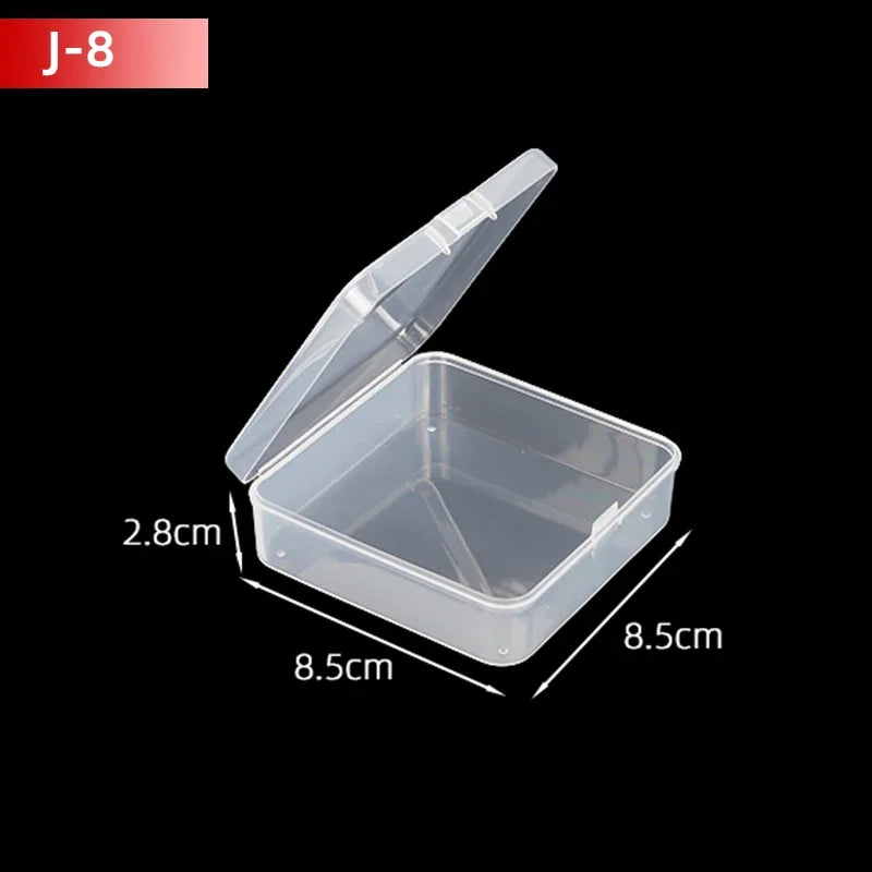 5Pcs/10Pcs PP Storage Box Mini Transparent Plastic Case Container Square Rectangle Packaging Box for Jewellry Beads Small Items