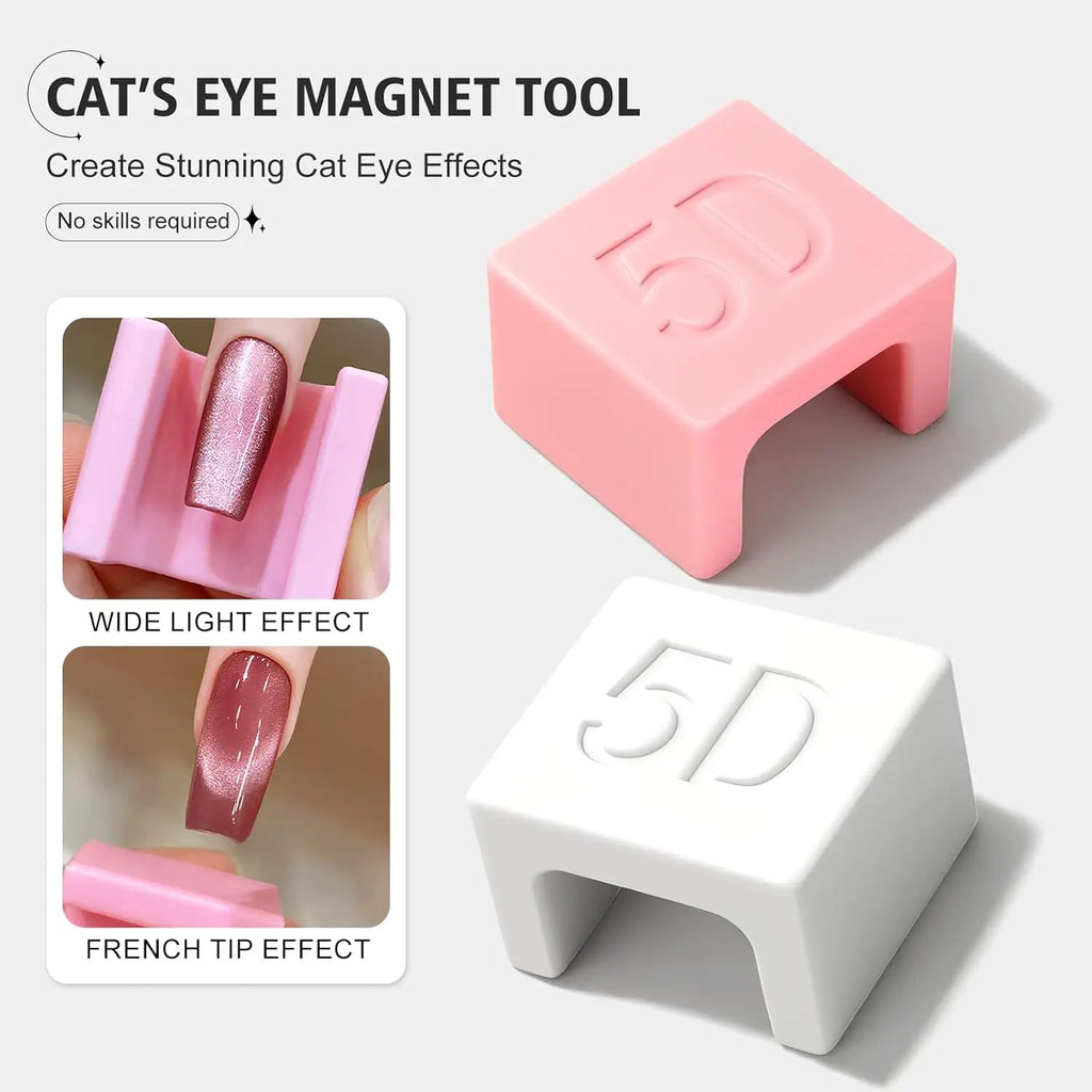DIY Cat Eye Magnet Tool Nail Art Magnet Stick for DIY Magnetic Cat Eye Gel Special Velvet 5D Nail DIY Tool French Nail UV
