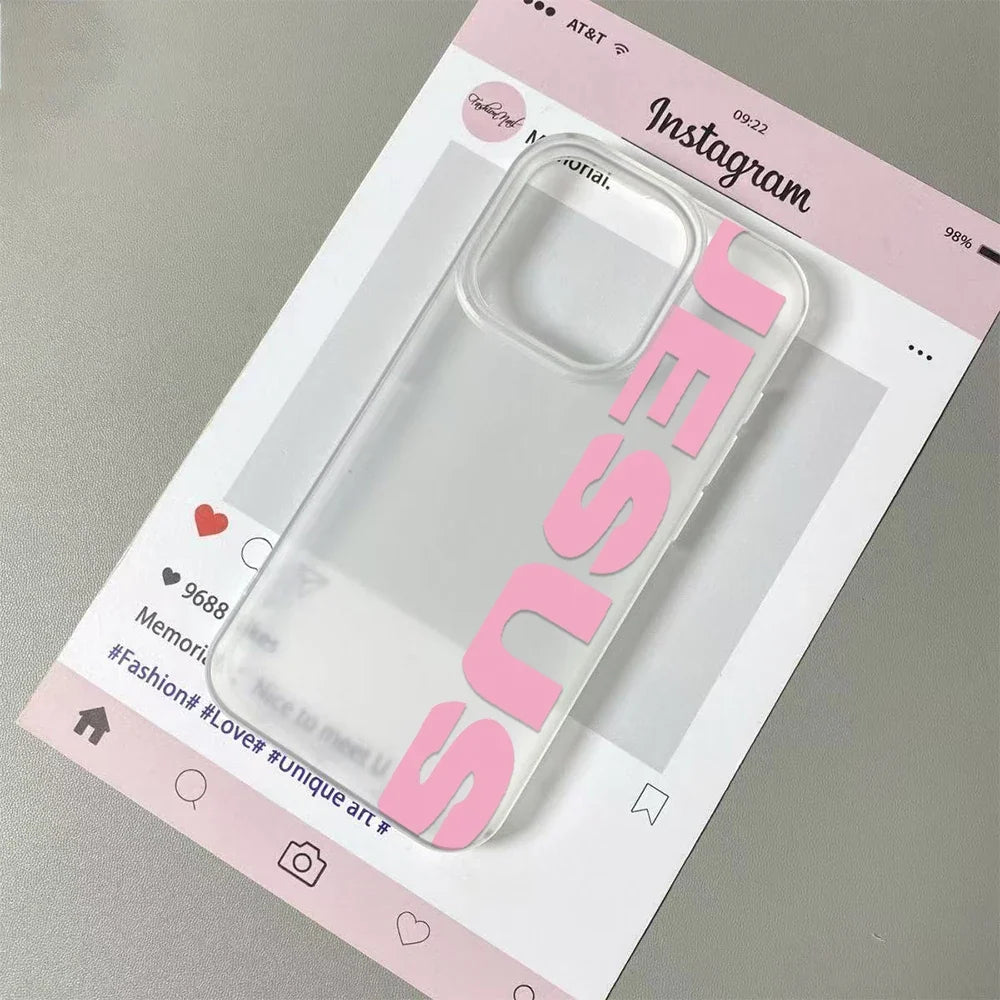 Multicolored English Letters  Phone Case For IPhone 17 Air 16  15 14 13 12 11 Pro Max Clear16 Plus Shockpro0f  Cover ﻿