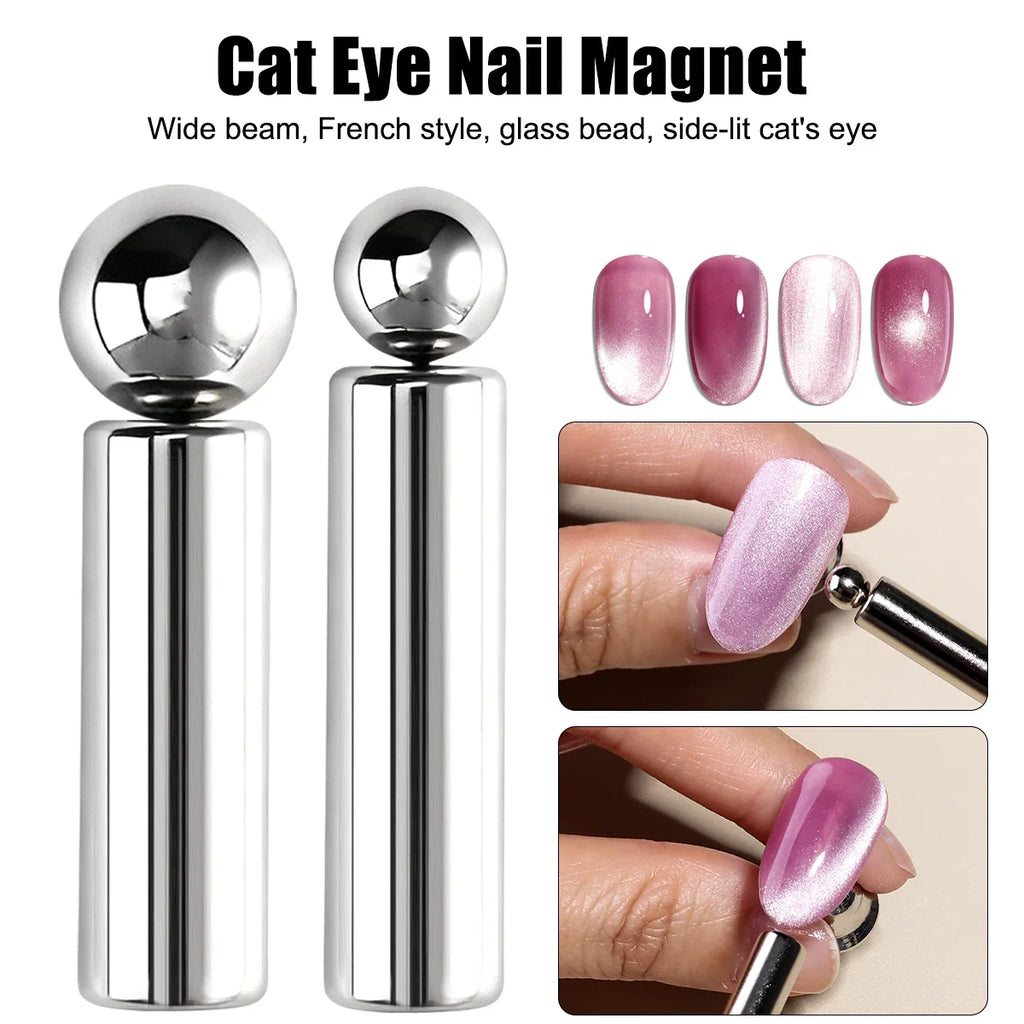 Nail Salon-Grade Cylindrical Magnets, Spherical and Round Magnetic Beads, Super Strong Magnets for Attracting Glass Beads.