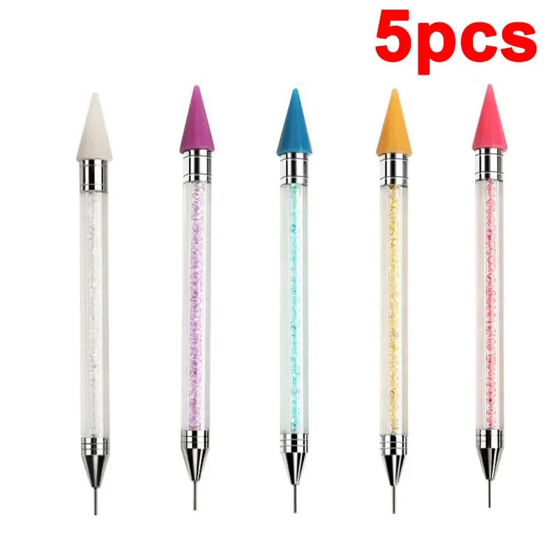 Rhinestone Applicator Pencil Nail Dot Rod Rhinestone Picker Wax Pen Diamond Picker Stick for Rhinestones Dotting Tool DB04