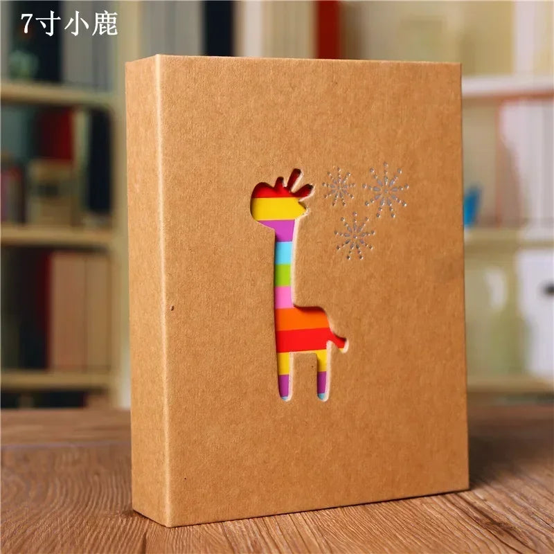 100 Pockets 6 inch Photo Album Picture Storage Frame for Kids Children Gift Scrapbooking Picture Case Photo Album