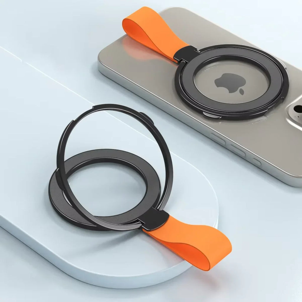 Cell Phone Ring Holder Stand Finger Grip Degree Rotation Kickstand Aluminium Alloy For Magsafe IPhone 16 15 14 13 12 Pro Max