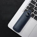 PU Leather USB Flash Drive Case-Waterproof Scratch-Resistant Holder with Keychain Hook (Compact Organizer for USB/Memory Sticks)