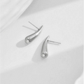 Minimalist Niche Design Water Drop Chili Earrings for Women Fashionable and Versatile Stainless Steel Earrings
