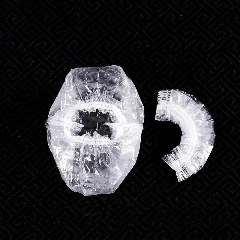 100Pcs Disposable Waterproof Hair Dye Earmuffs Ear Covers for Baking Oil Wash Shower Barber Hairdressing Cleaning Accessories