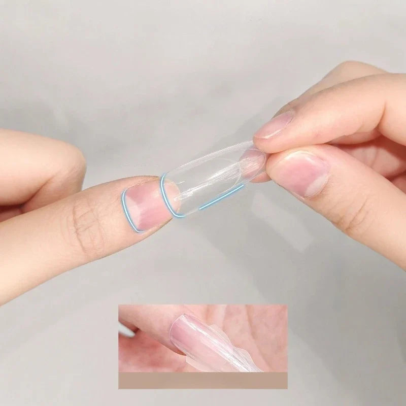 Sandwich Dual Nail Forms 15size Extensions-Dual Forms Coffin Almond Nail Forms 240pcs/180pcs Top Form Bottom Form Mold