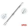 1/10Pcs Double Ended Stainless Steel Cuticle Pusher Dead Skin Push Remover for Pedicure Manicure Nail Art Cleaner Care Tool
