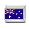 2025 Fashion Photo Italian Charm Bracelet 9mm Diy Color National Flag Series of Each Country Mexico,America,Britain,Italy,Israel