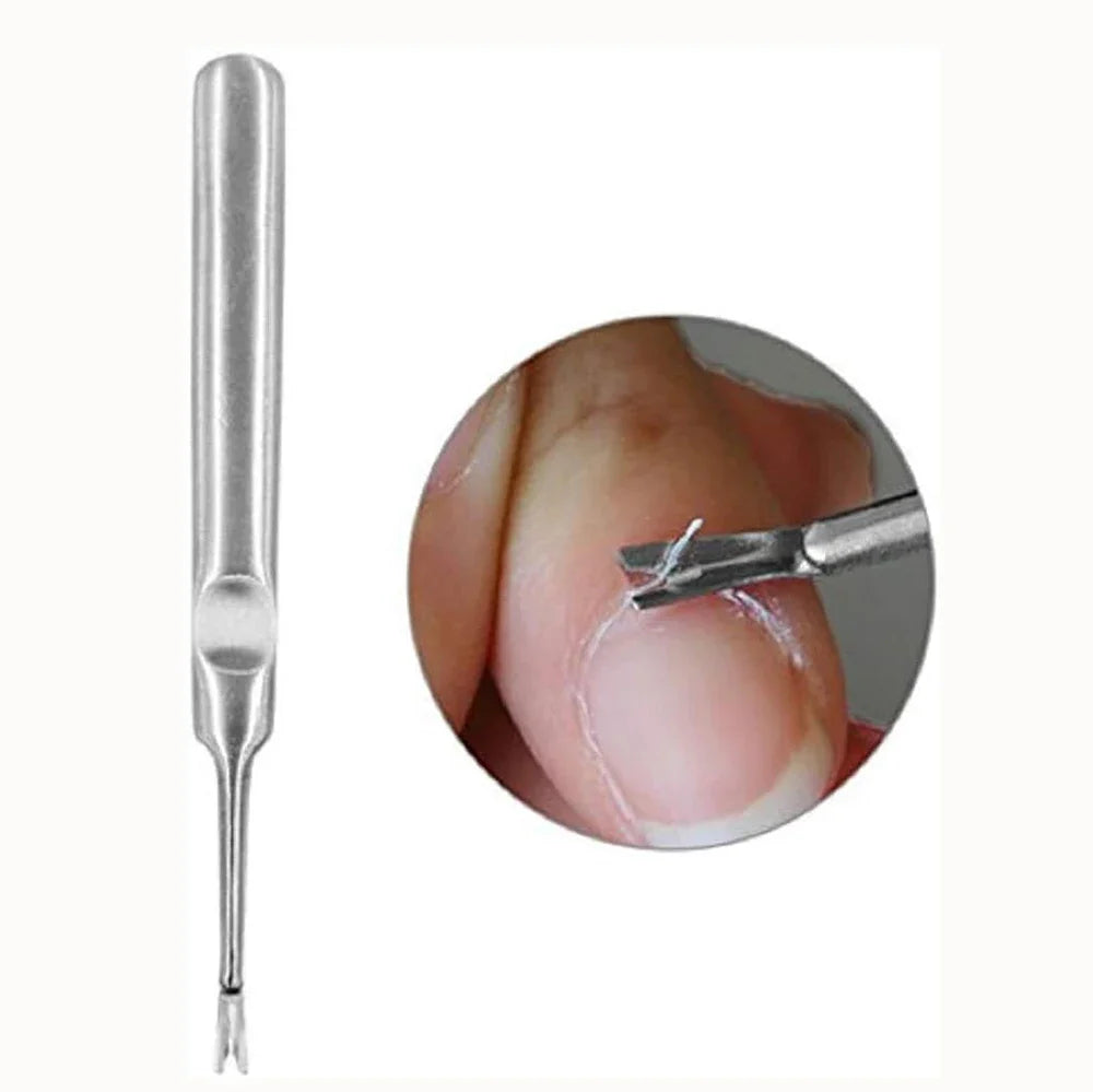 1Pc Cuticle Pusher Professional Stainless Steel Nail Cuticle Remover Callus Dead Skin Fork Nail Manicure Pedicure Tools