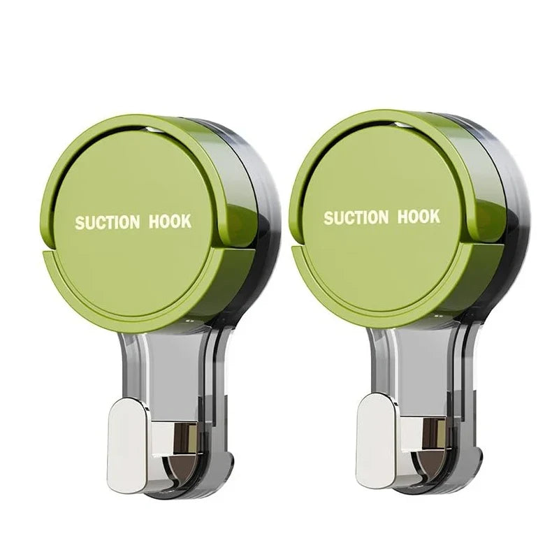 1/2pcs Contemporary Suction Cup Hooks Wall Mount No-Drill Vacuum Sealed Hooks for Towels Kitchen Bathroom and Home Organization