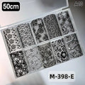 ✰✪Nail Art Transfer Foils Set Black White Red Lace Flowers Design Nail Stickers 10 Rolls DIY Manicure Decoration for Women