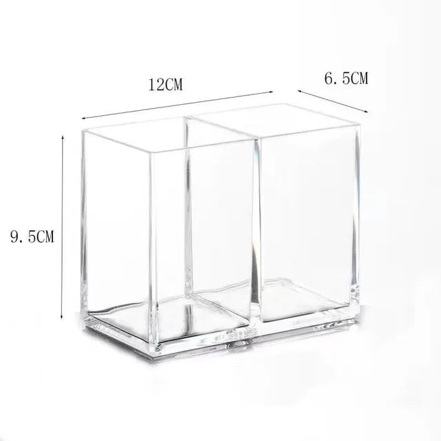 Acrylic Storage Box For Women Bathroom Jar Makeup Organizer Cotton Swab Box Cosmetics Jewelry Container Lipstick Organizer Box