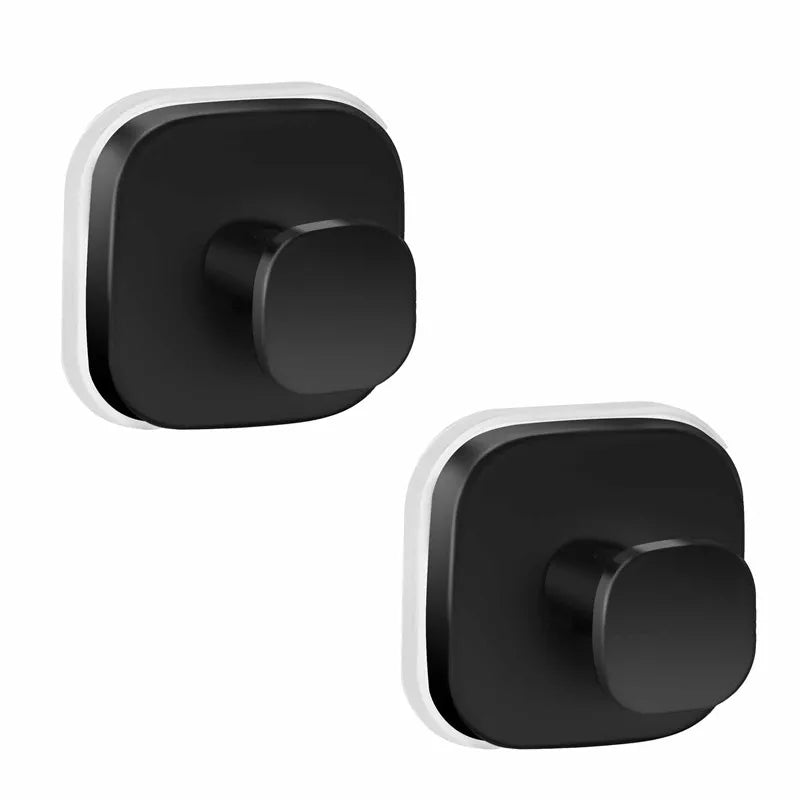 Stainless Steel Square Suction Cup Hook Vacuum Reusable Shower Hooks Punch-free Kitchen Bathroom Wall Hanger Towel Clothes Hook