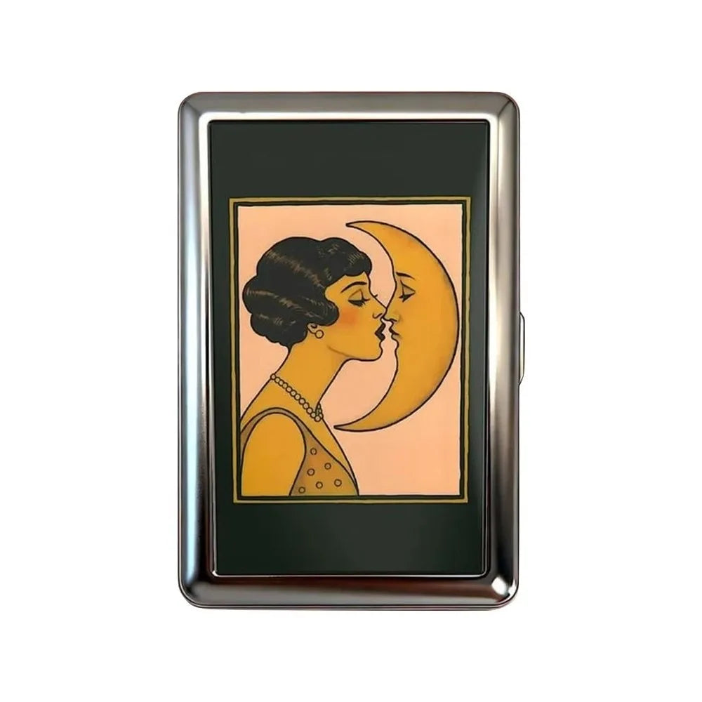 Vintage-Style Vintage Card Case Versatile Design Metal Material Metal Case Easy Snap Multi-function Card Holder
