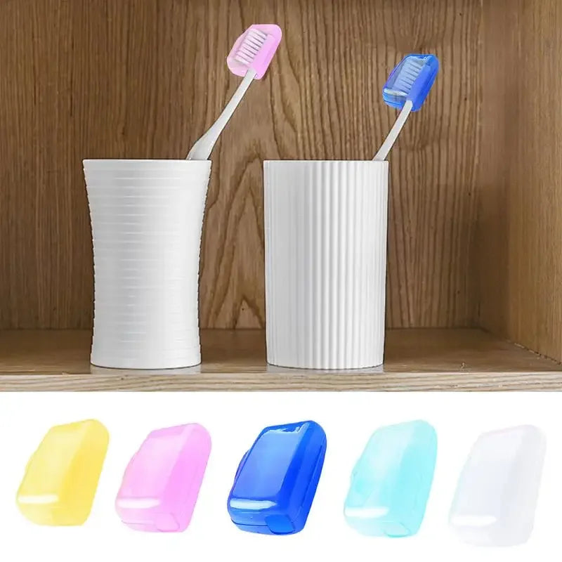 5/10PCS Mixed Colors Plastic Toothbrush Head Cover Travel Hike Camping Portable Toothbrush Case Cap Brush Protect Dust Cover