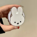 Anime Kawaii Miffy Rabbit Magnetic Phone Stand Cartoon Telescopic Portable Stand Magnetic Mobile Phone Airbag Stand Girl Gifts