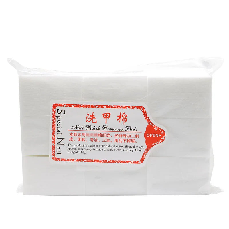 100/500/1000pcs Nail Polish Remover Wipes Cotton Pad Lint-Free Nail Gel Wipes Cleaner 6x3.9cm Cotton Wipes Paper Nail Tools TY89