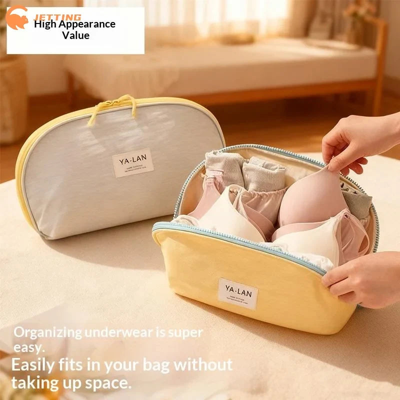 (New) 1PCS Large Capacity Portable Bra Underwear Organizer Travel Storage Bag Lingerie Pouch Socks Packing Bag