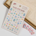 Embossed Sanrio Series Nail Stickers My Melody Hello Kitty Self-Adhesive Nail Parts Long-Lasting Colors Kuromi Nail Accessories