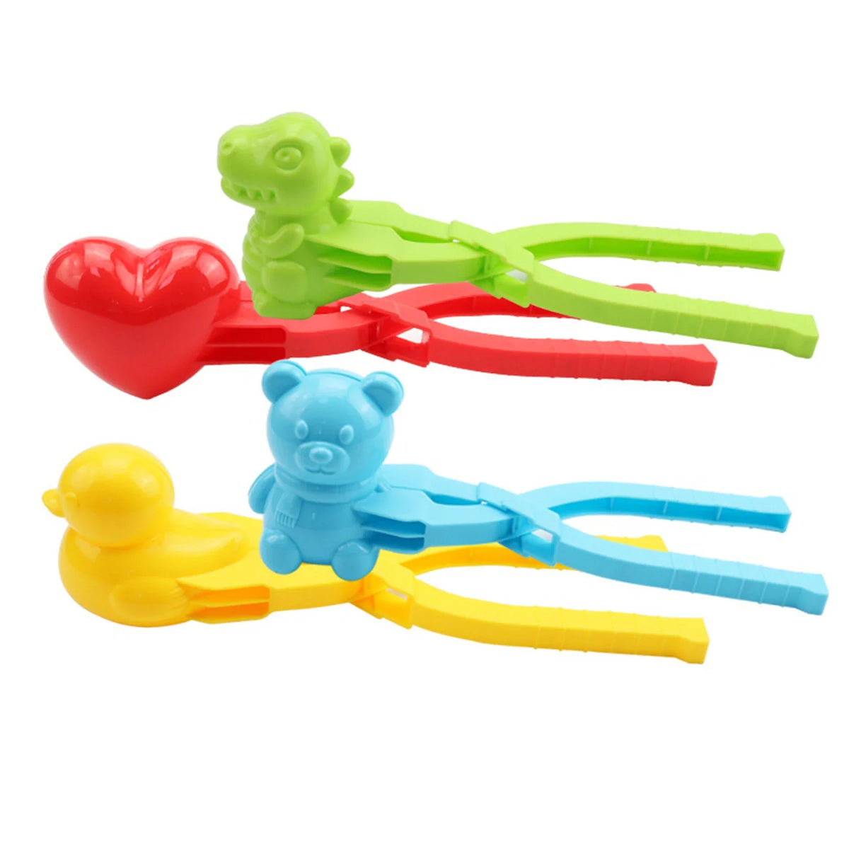 1/4pcs Snowball Clip Cute Duck Snowball Maker Clip Children Outdoor Winter Snow Sand Mold Outdoor Snowball Fight Fun Sports Toy