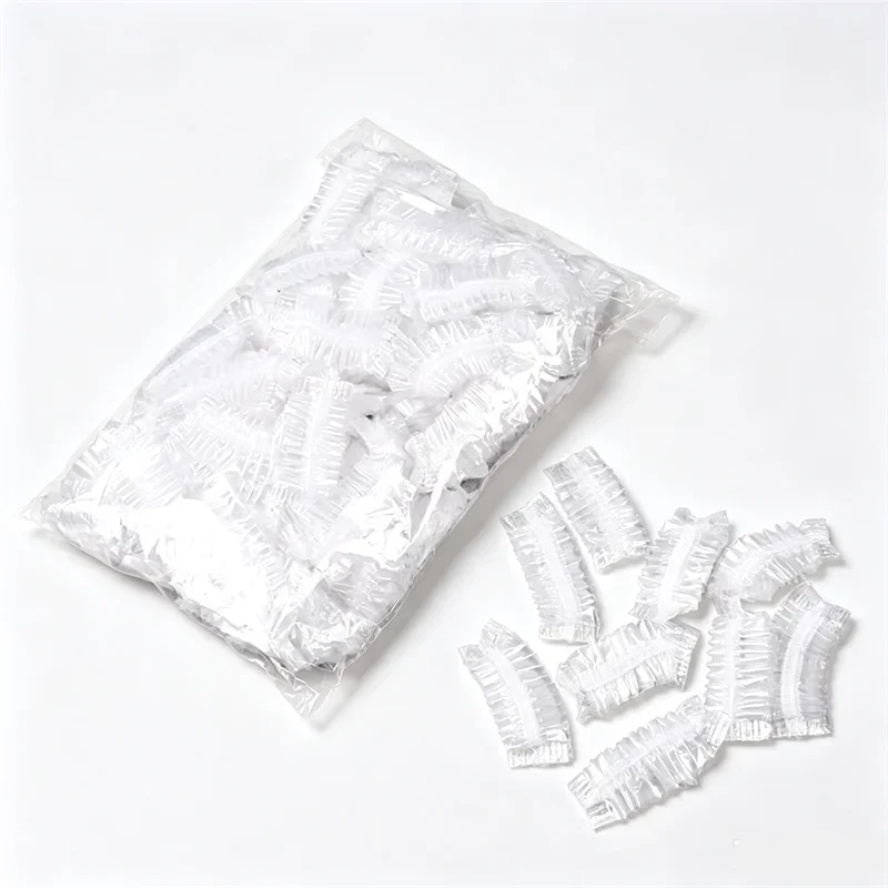 100-1000Pcs Disposable Hairdressing Earmuffs Salon Clear Ear Cover Ear Protection Hair Dye Protect Cap Hair Color Styling Tool