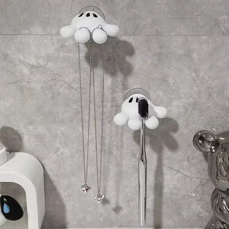 Toothbrush holder Mickey Palm cute bathroom towel suction cup multi-function hook traceless hook data cable winder