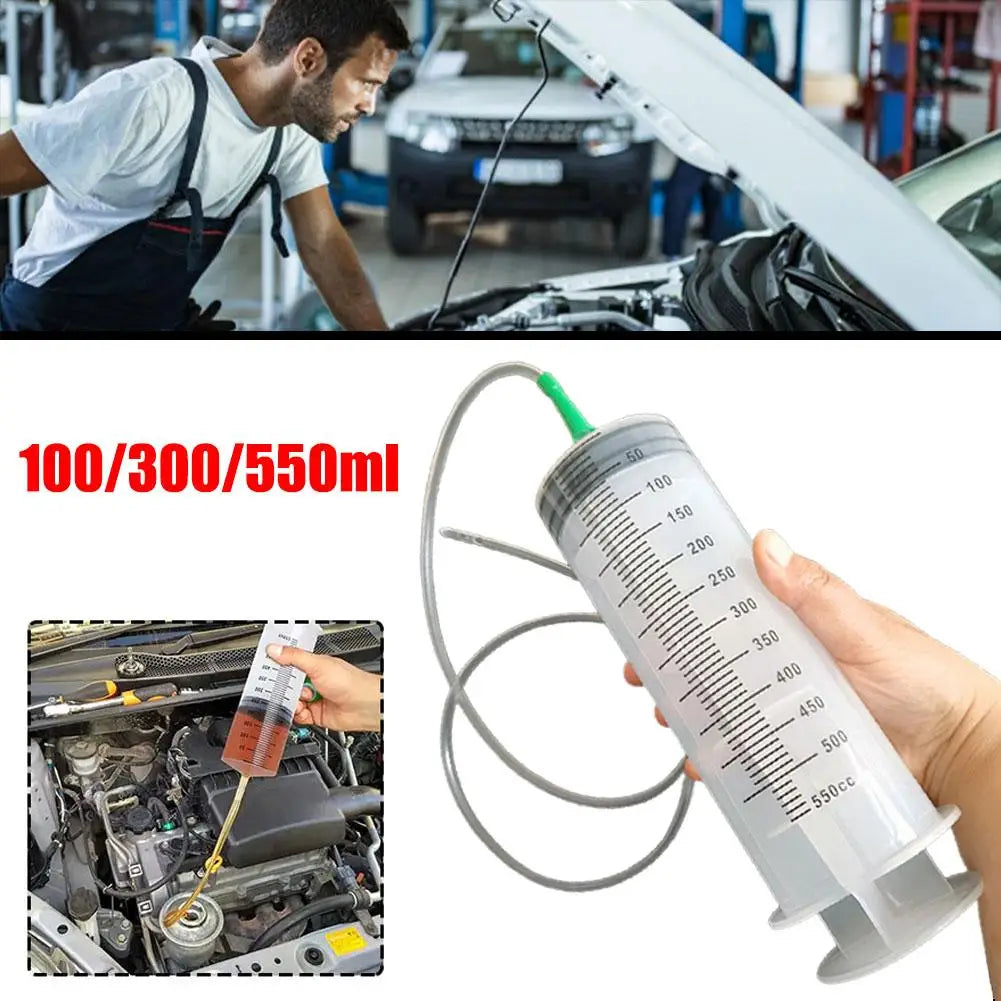 100ml-550ml Large Capacity Syringe Syringes Reusable Pump Measuring 1m Tube Pet Feeding Big Syringe Measuring Vacuum Syringe