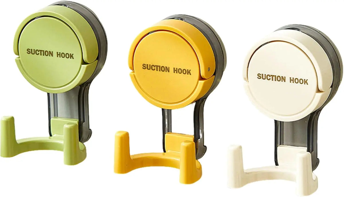 Strong Vacuum Suction Hooks Heavy Traceless No Drilling Adhesive for Home Bathroom Kitchen Door Back Toilet Area Strong Hold