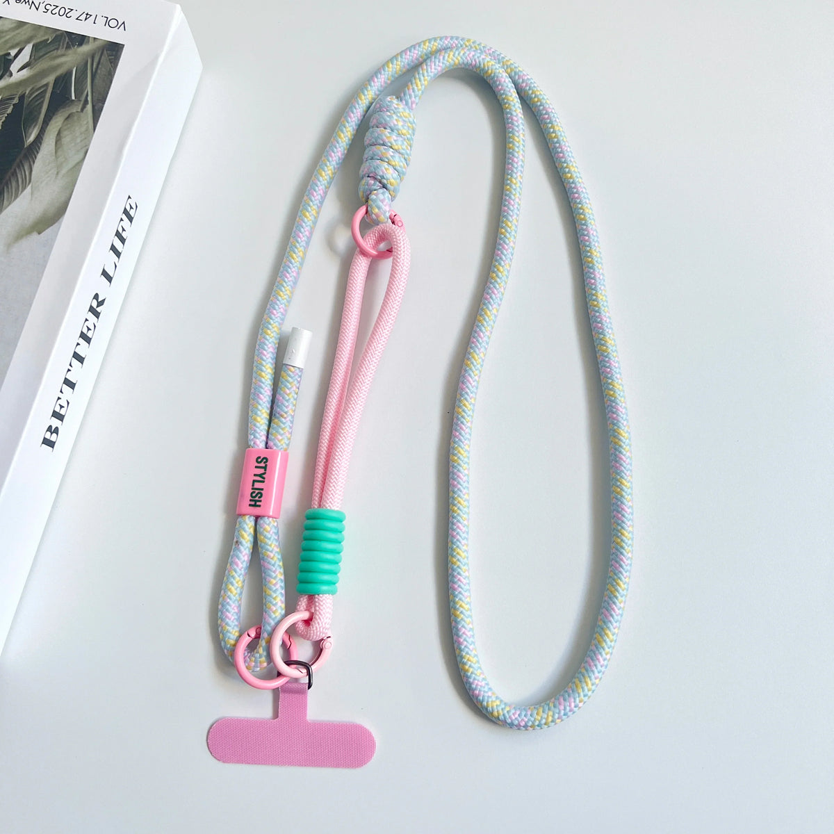 Simple Two-in-one Mobile Phone Lanyard, Crossbody Strap, DIY Wrist Short Rope, Multi-Functional Adjustable Fancy Lanyard