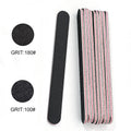 12Pcs Professional Nail File and Buffer Set 10pcs 100/180 Grit Emery Boards 2pcs 4 Way Buffing Blocks Manicure Nail Care Tools
