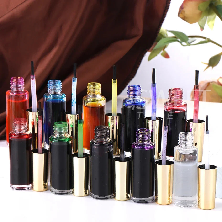 10ml Blooming Nail Gel Polish Marble Watercolor Ink DIY Flower Design Smudge Spreading UV LED Soak Off Manicure Painting Varnish