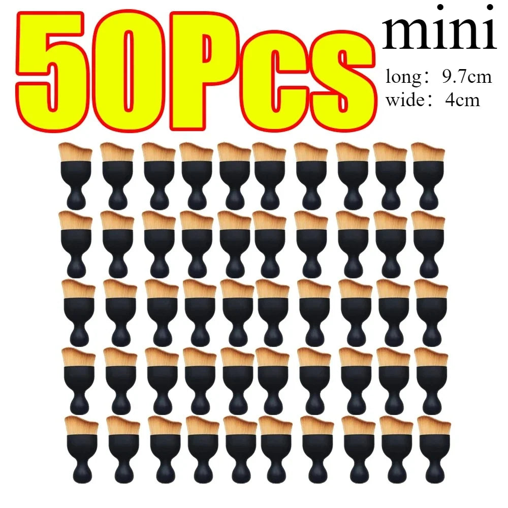 1-50Pcs Car Interior Detailing Brush Car Air Outlet Crevice Dust Removal Brushes Keyboard Brush Home Office Detailing Clean Tool