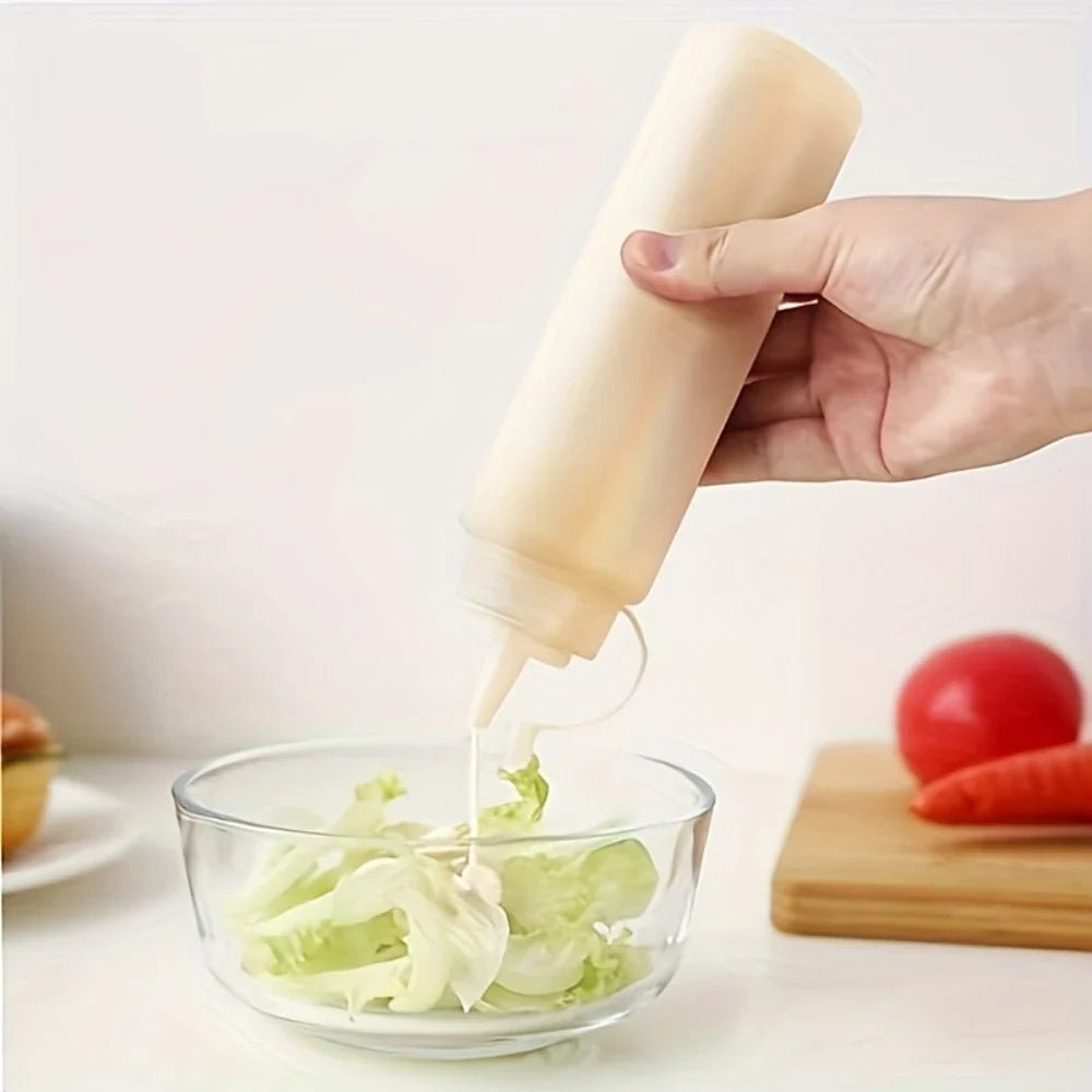 3Pcs Bpa-Free Squeeze Bottles for Condiments - Precision Control, Easy-Grip, Ideal for Sauces, Salad Dressing, Olive Oil, Bbq