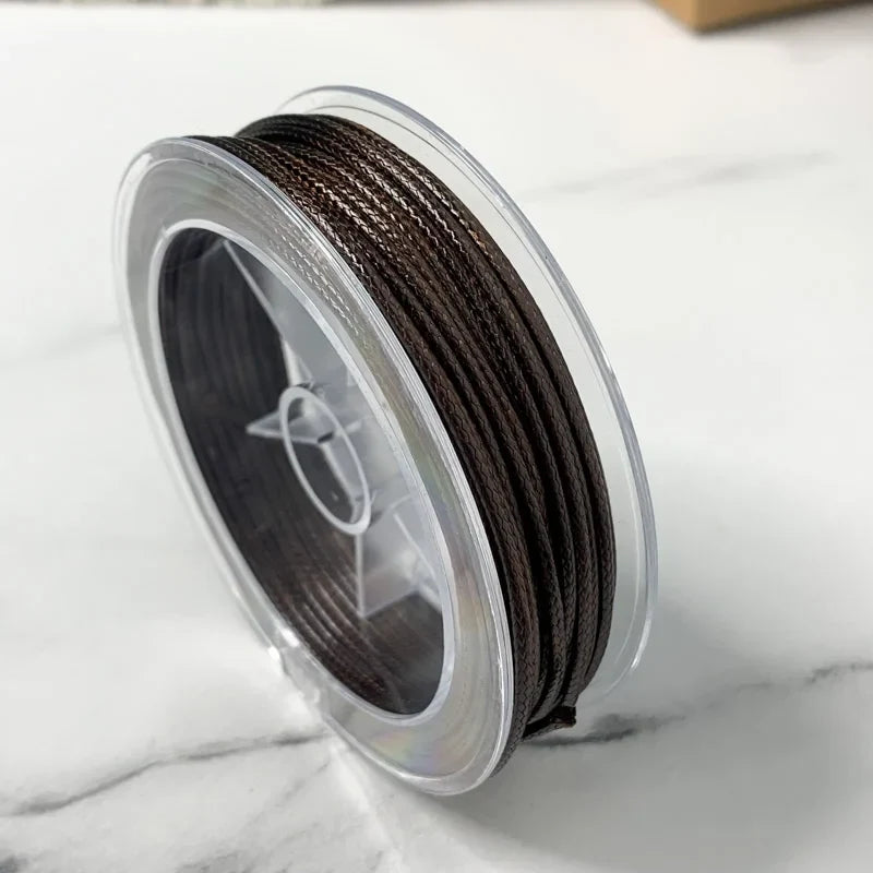 0.5/1/1.5/2/3MM LineWaxed Cord Cotton Thread String Strap Necklace Rope Bead Bracelet for DIY Jewelry Making Supplies