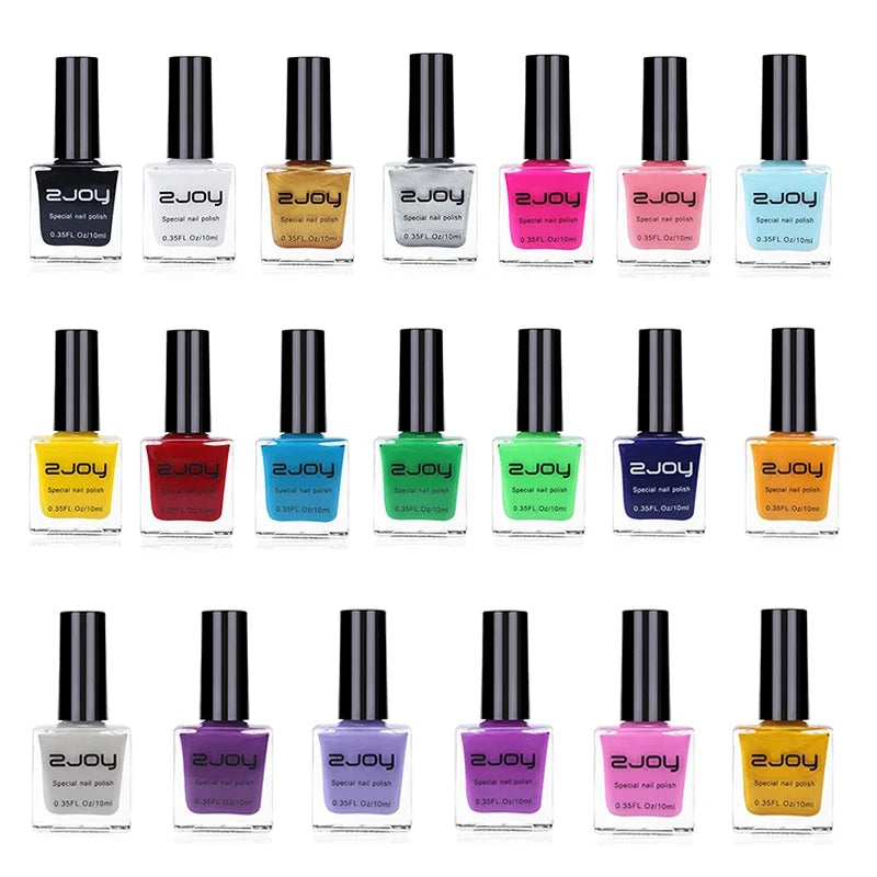 10ml Nail Stamping Polish Black White Colorful Nail Art Printing Varnish Stamp Special Polish Semi Permanent UV Stamp Gel Tools*