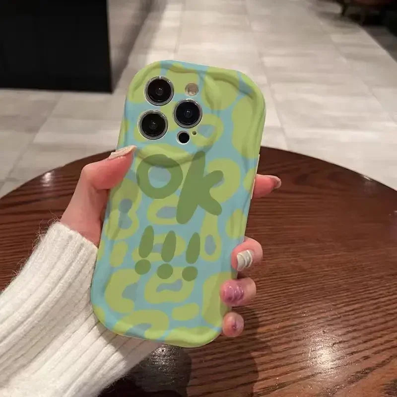 Phone Case for OPPO Realme C53 C55 C11 2021 C33 C31 C35 C21Y C25Y C20 C21 C12 C15 C25 C30 C30S C25S 5 5i 5s 6i Flower Wavy Cover