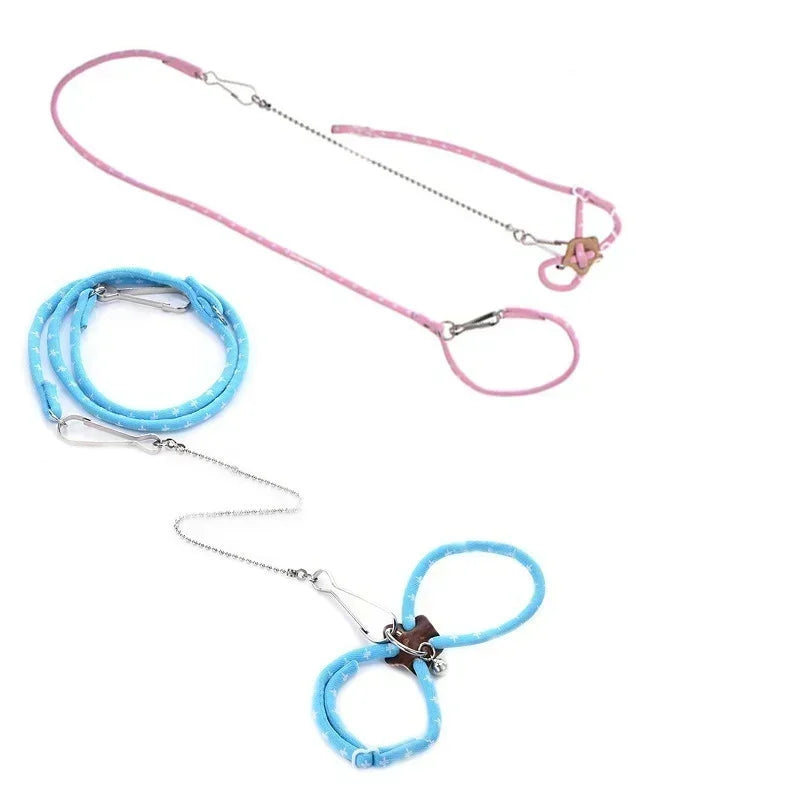 New Small Pet Adjustable Soft Strap Leash Bird Parrot Mouse Hamster Ferret Rat Pet Pig Leash Leash